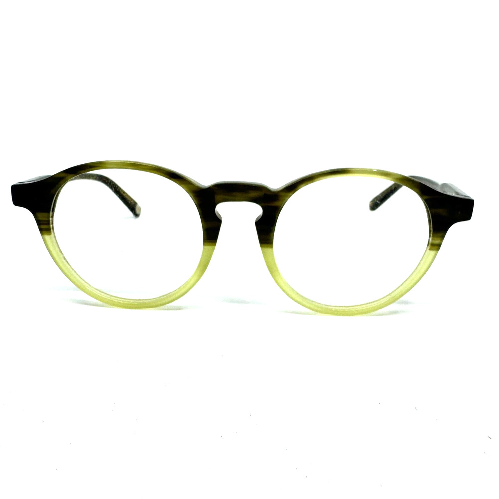 ClassicEyeglasses Frames C3L Black Tortoise Green Round 48-22-140 H9534